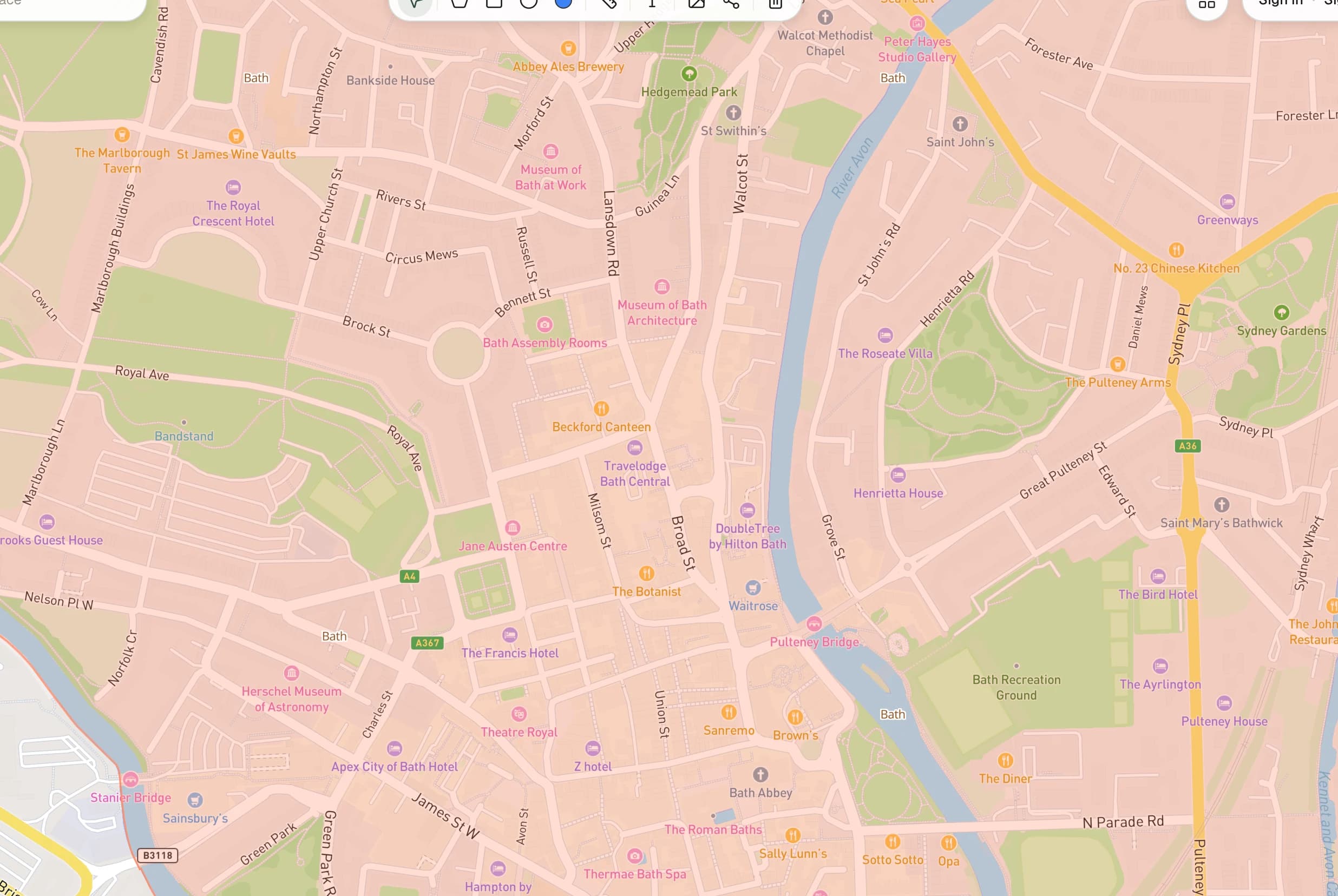 The constraint layer that makes a Heritage Statement necessary, rendered over a street basemap.