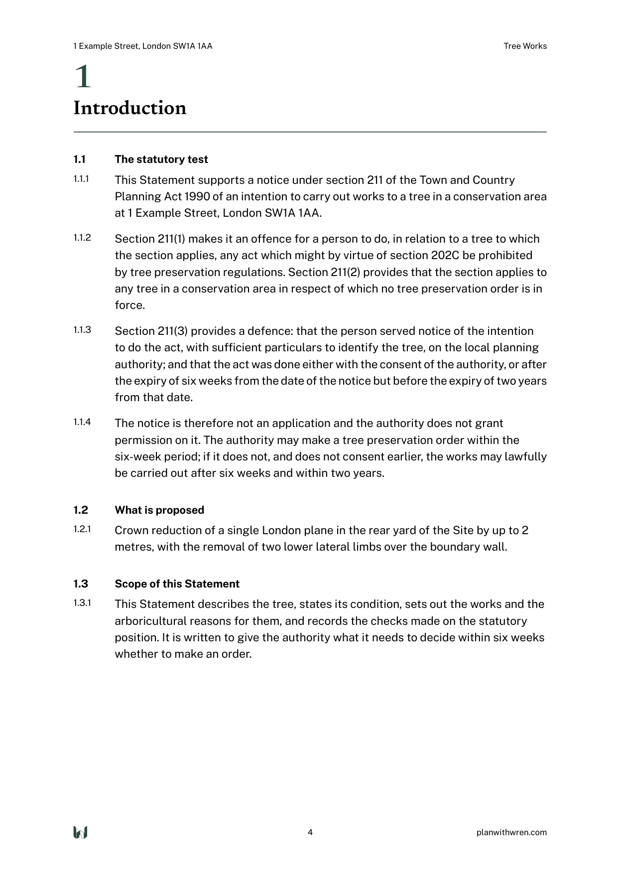 A page from the Tree Works specimen