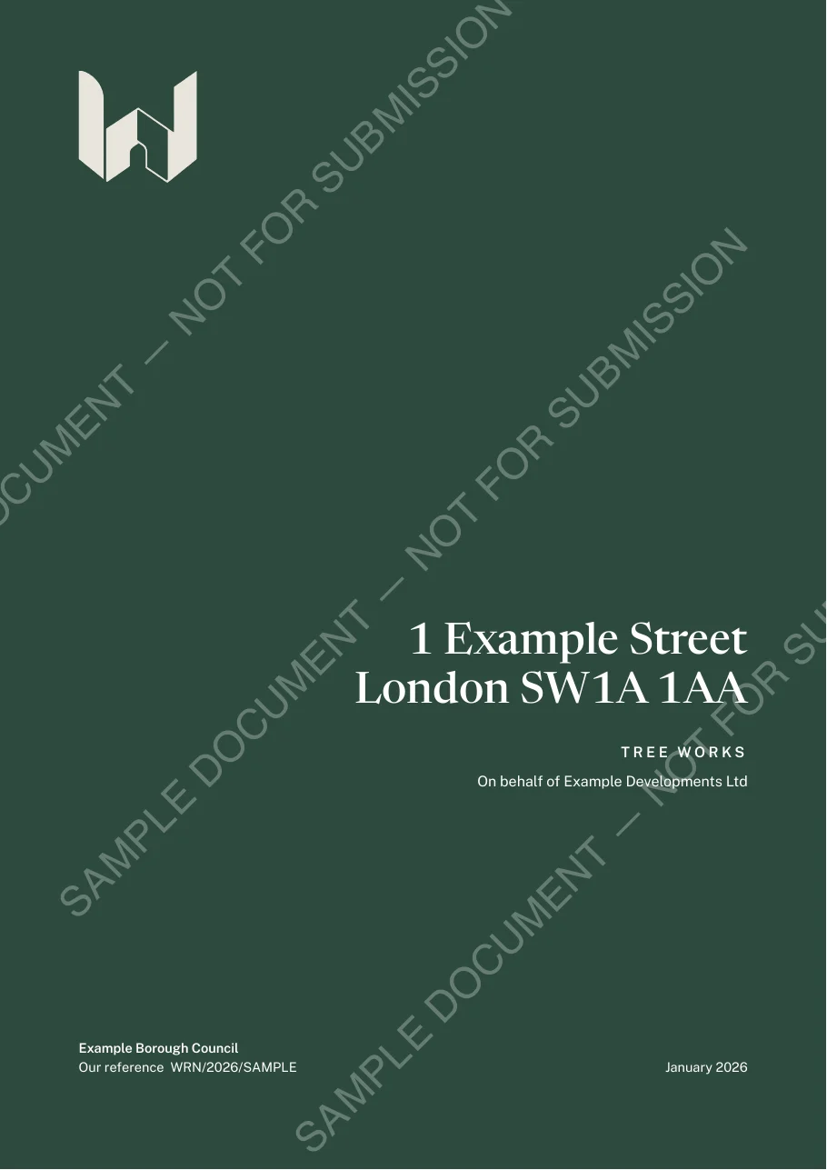 Cover page of the Tree Works specimen